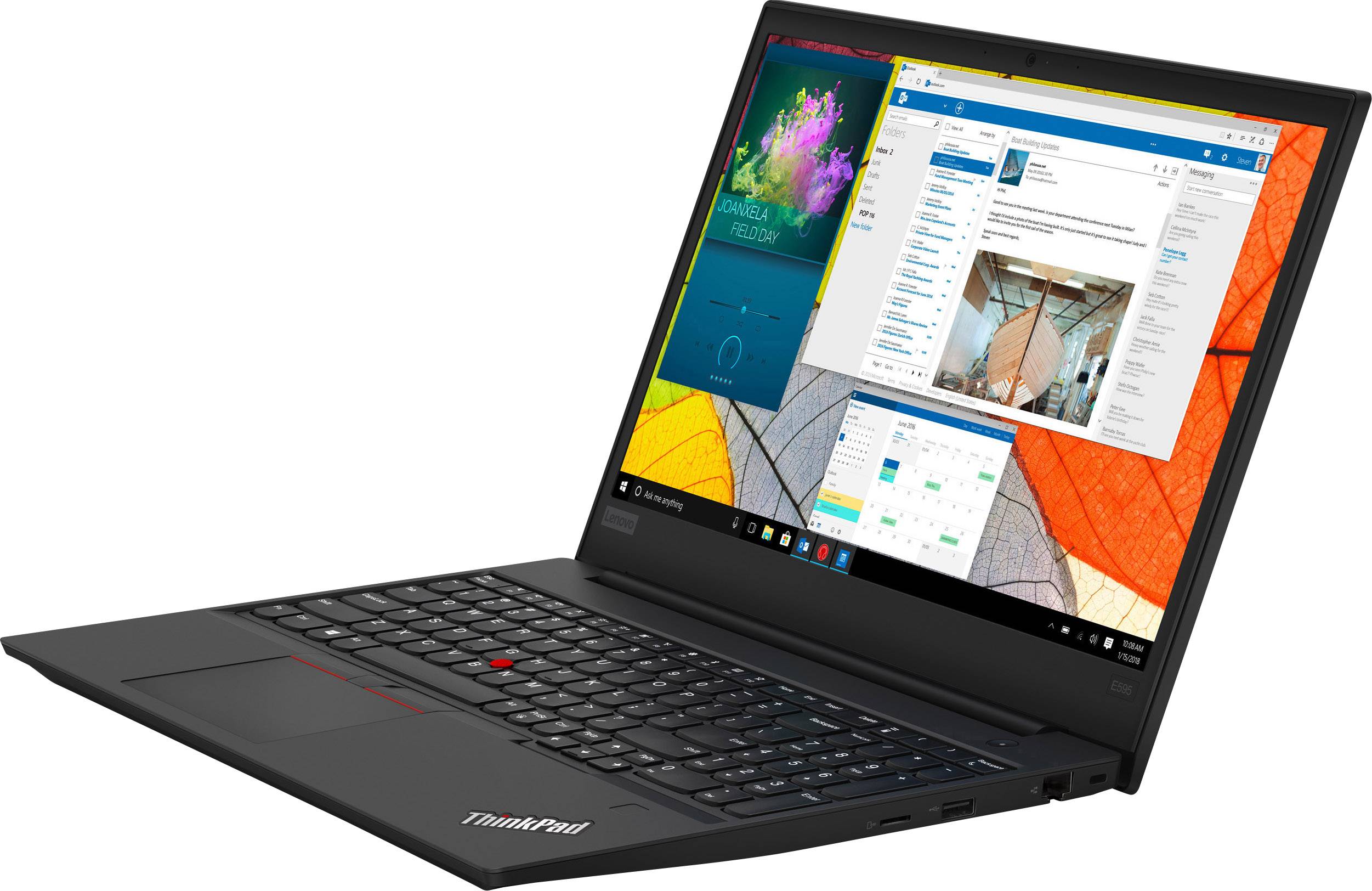 Lenovo Notebook 39.6 cm (15.6 Zoll) Full-HD+ AMD 3500U 16 GB RAM 512 GB SSD Deutsch, QWERTZ Aluminium 20NF001HGE-12