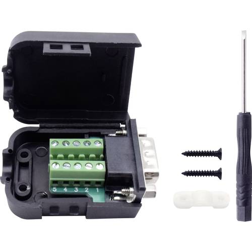 TRU COMPONENTS T190C4090 D-SUB Einbaustecker Polzahl: 9 Schrauben 1 St.
