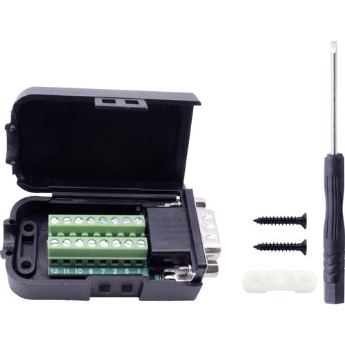 TRU COMPONENTS T1904C096 D-SUB Stiftleisten-Set Polzahl: 15 Schrauben 1 St.