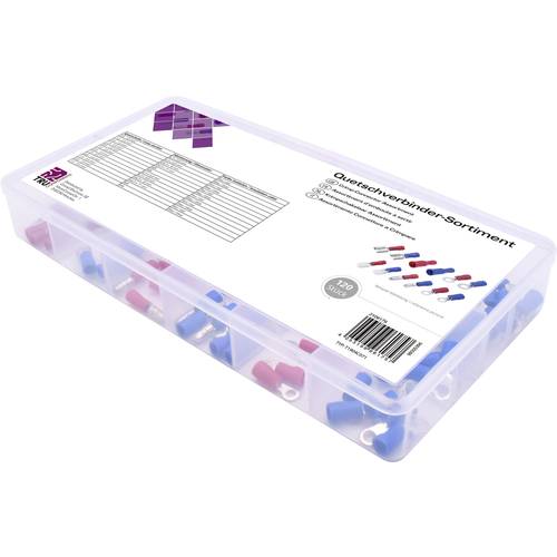 TRU COMPONENTS T1904C071 Quetschverbinder-Sortiment 0.50 mm² 2.50 mm² Rot, Blau 120 Teile