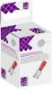 TRU COMPONENTS T1904C040 Flachsteckhülsen-Sortiment Steckbreite: 2.80 mm Steckdicke: 0.80 mm 180 ° Teilisoliert Rot 25 St.