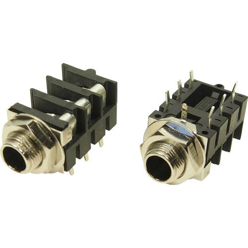Thumbnail - Cliff FCR11650EW Klinken-Steckverbinder 6.35 mm Buchse, Einbau horizontal Polzahl: 3 Stereo 1 St.
