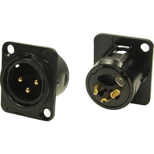 Cliff FC61905N XLR-Steckverbinder Stecker, Einbau Polzahl: 3 Nickel 1 St.
