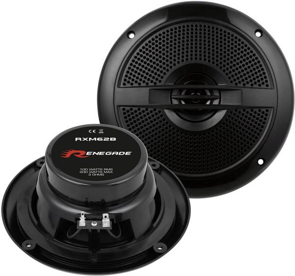 Renegade RXM62B Marine-Lautsprecher 200 W Inhalt: 1 Paar