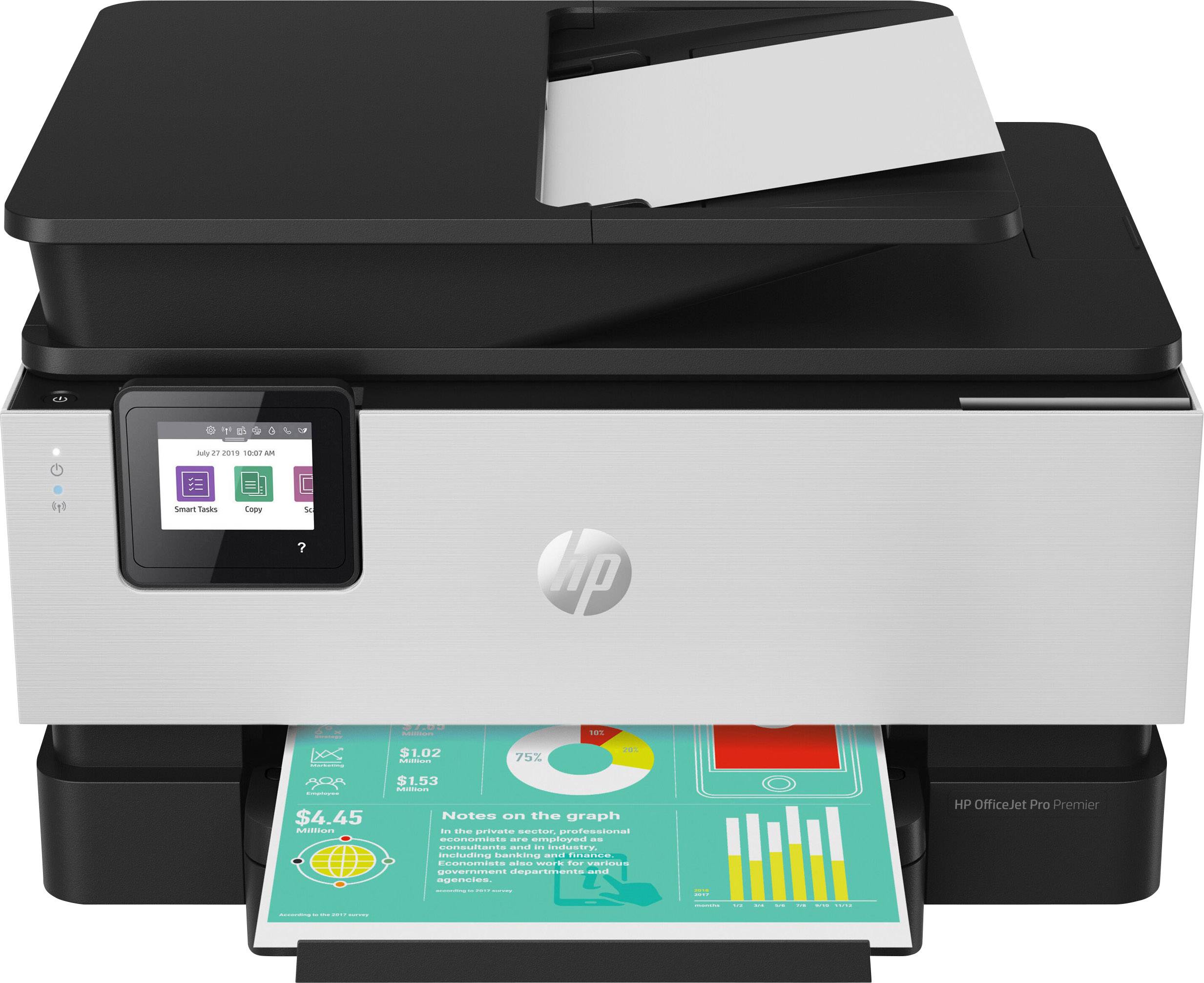 Officejet Pro 9019 All-in-One Premium Aluminium Farb Tintenstrahl Multifunktionsdrucker A4 Drucker, Scanner,