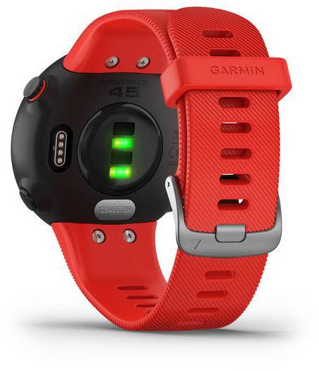 Garmin Forerunner 45 - Schwarz - intelligente Uhr mit Band - Silikon - Lava Red - Bandgröße: L - Anzeige 2.6 cm (1.04")-4