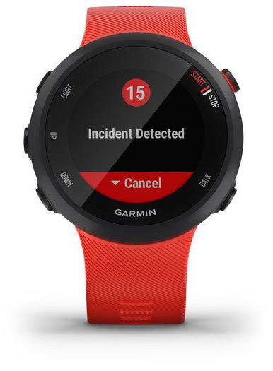 Garmin Forerunner 45 - Schwarz - intelligente Uhr mit Band - Silikon - Lava Red - Bandgröße: L - Anzeige 2.6 cm (1.04")-5
