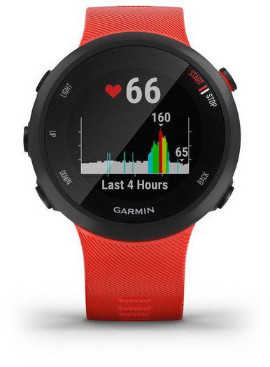 Garmin Forerunner 45 - Schwarz - intelligente Uhr mit Band - Silikon - Lava Red - Bandgröße: L - Anzeige 2.6 cm (1.04")-6