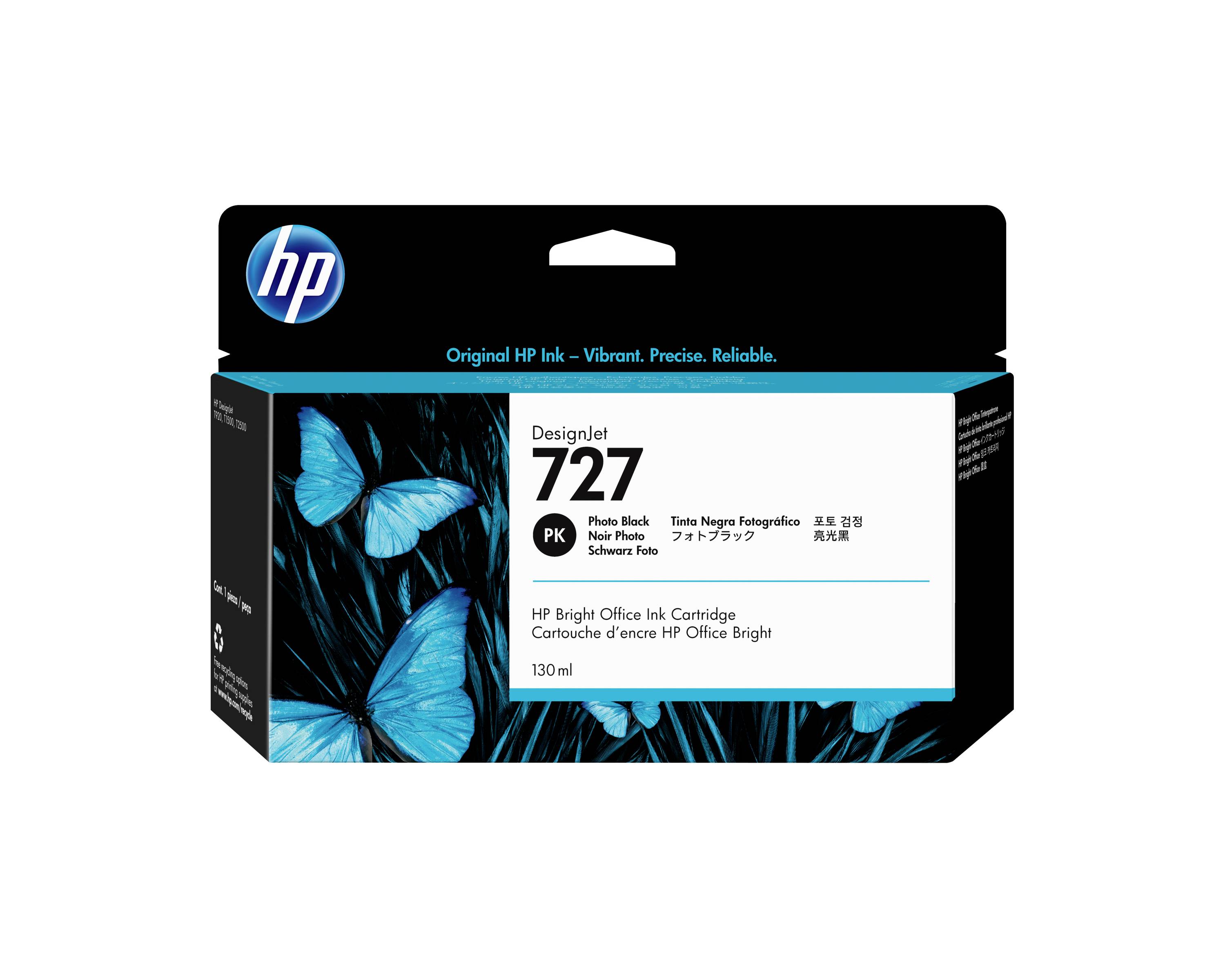HP Druckerpatrone 727 Original Schwarz 130 ml B3P23A 1 St.