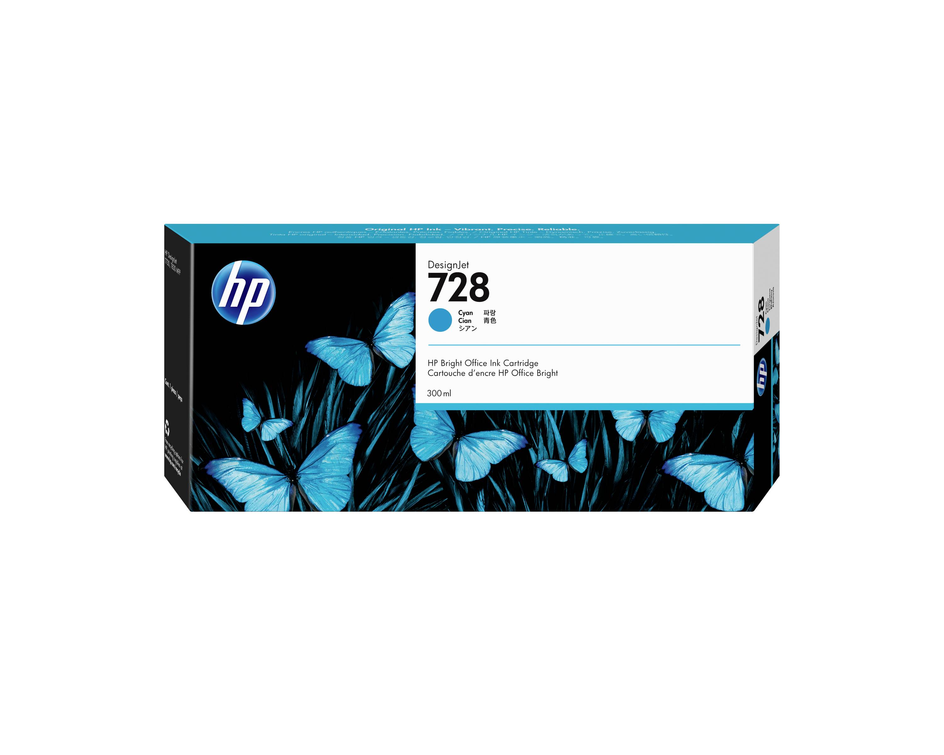 HP Druckerpatrone 728 Original Cyan 300 ml F9K17A 1 St.