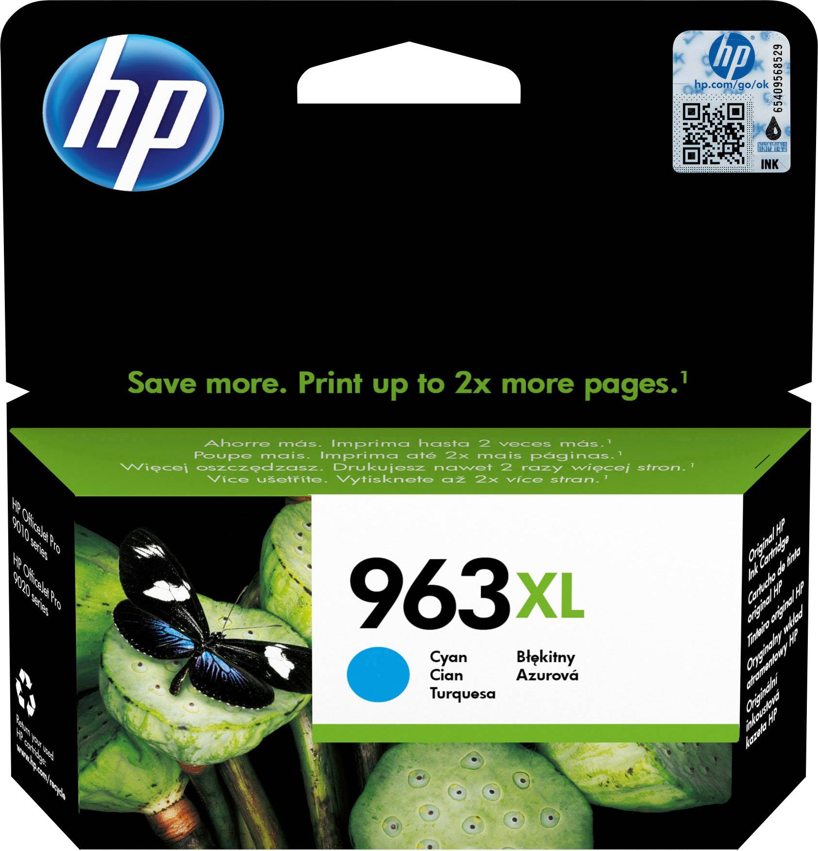 HP 963XL High Yield Cyan Original Ink Cartridge