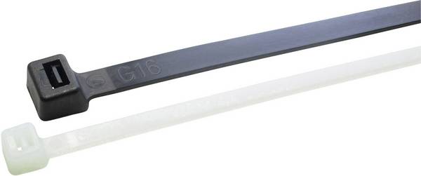 WKK 12032071 12032071 Kabelbinder 100 mm 2.50 mm Schwarz Hitzestabilisiert, UV-stabilisiert, beständig gegen Öl, beständig gegen Lösungsmittel, beständig gegen Benzin 100 St.