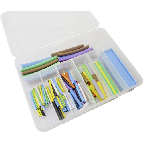 Hongshang 10194 Schrumpfschlauchsortiment Bunt Schrumpfrate:2:1 127 Teile