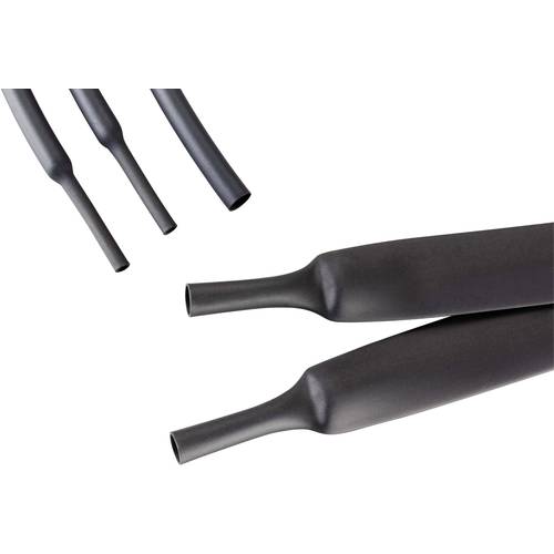 Hongshang ART002069 Schrumpfschlauch ohne Kleber Schwarz 40 mm 12 mm Schrumpfrate:3:1 1.22 m