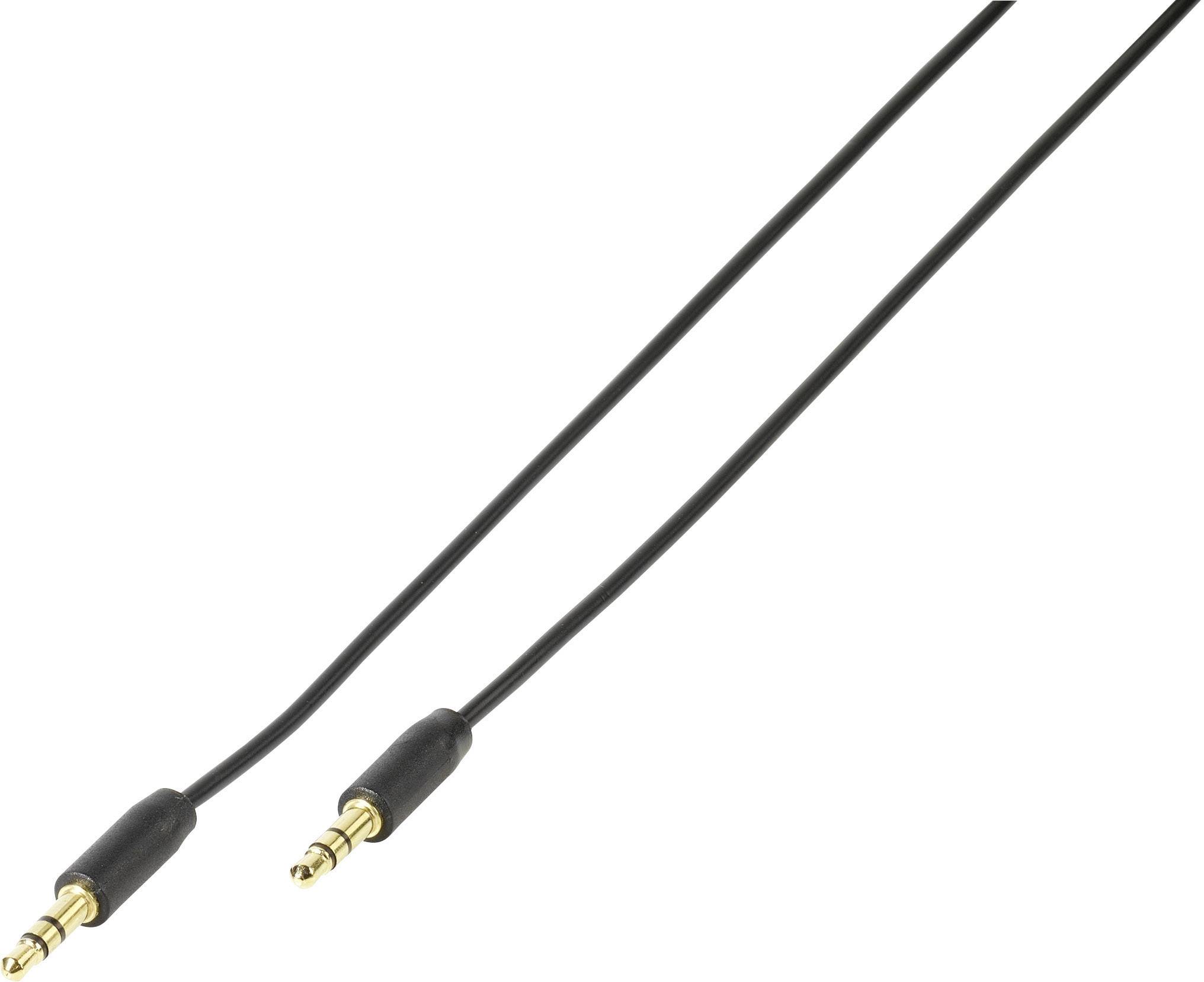 VIVANCO Klinke Audio Anschlusskabel [1x Klinkenstecker 3.5 mm - 1x Klinkenstecker 3.5 mm] 1 m S