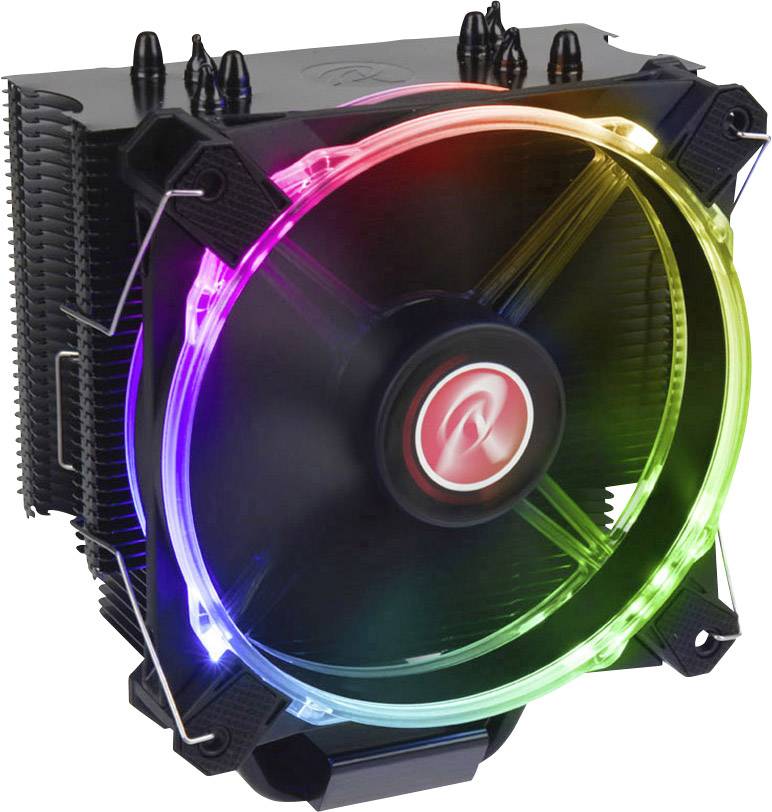RAIJINTEK Leto CPU-Kühler, schwarz, RGB-LED - 120mm