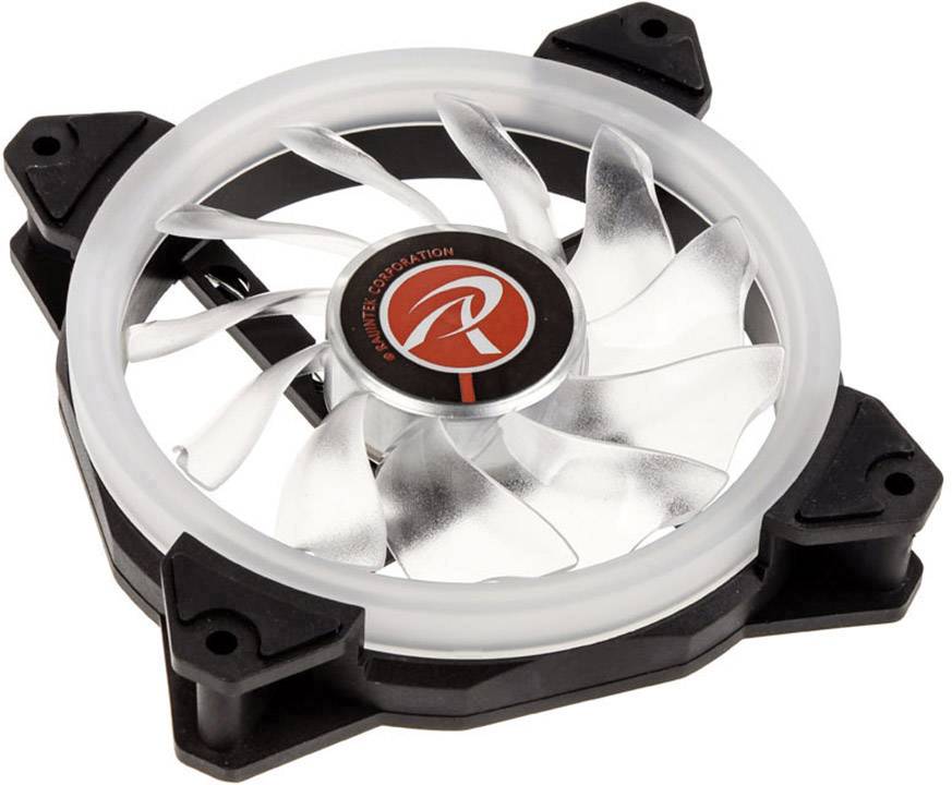 Raijintek IRIS 12 Rainbow RGB Orcus PWM PC-Gehäuse-Lüfter Schwarz, Transparent, RGB (B x H x T) 120 x 120 x 25 mm inkl. -9