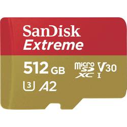 Image of SanDisk Extreme™ microSDXC-Karte 512 GB Class 10, UHS-I, UHS-Class 3, v30 Video Speed Class A2-Leistungsstandard