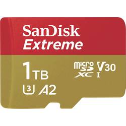 Image of SanDisk Extreme™ microSDXC-Karte 1 TB Class 10, UHS-I, UHS-Class 3, v30 Video Speed Class A2-Leistungsstandard