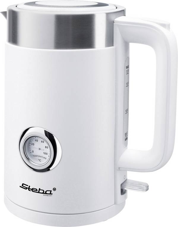 Steba WK 10 Wasserkocher  Weiß Fassungsvermögen: 1.7 l