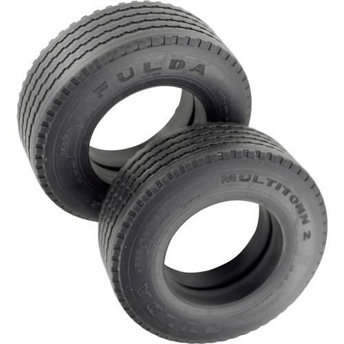 Veroma 1:16 LKW Reifen 22 mm Straßenprofil 2 St.