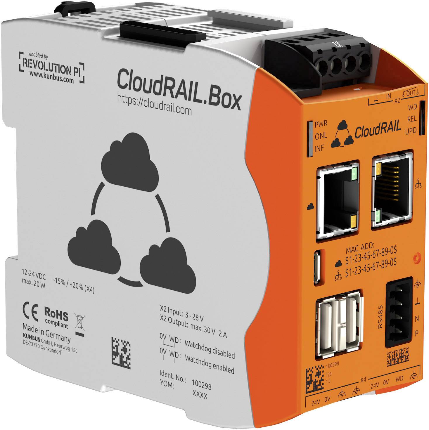 KUNBUS RevPi Cloudrail (inkl. Software) PR100298