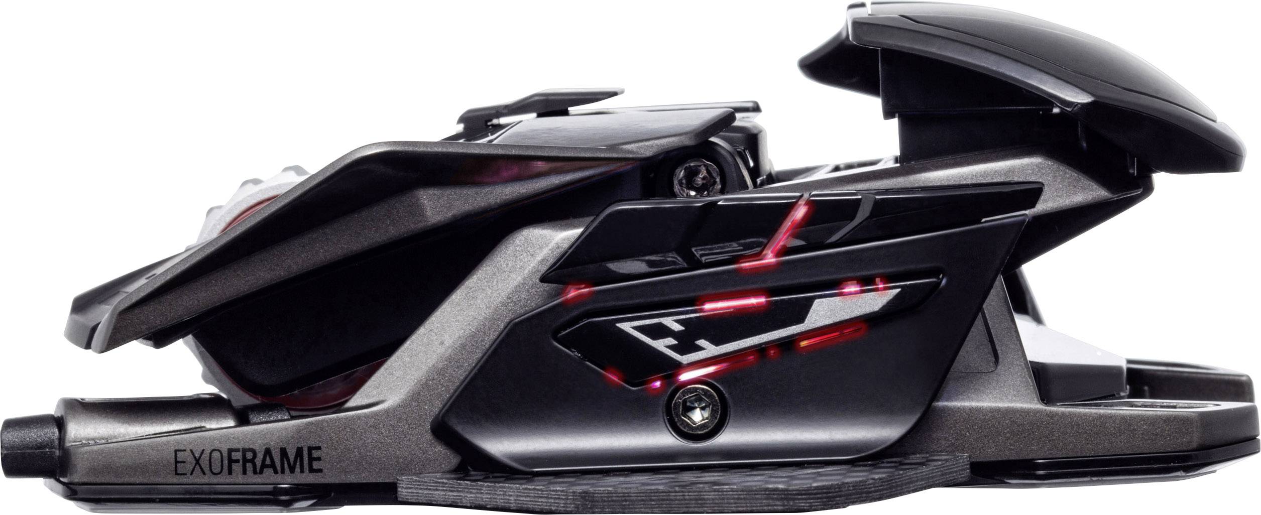 MadCatz R.A.T. X3 Ergonomische Gaming-Maus USB Optisch Schwarz 10 Tasten 16000 dpi Beleuchtet, Ergonomisch, Handballenau-1