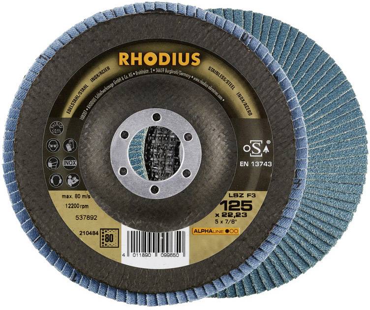 RHODIUS 210484 Rhodius LSZ F3 Fächerscheibe 125 x 22,23 - P80 Durchmesser 125 mm 1 St.