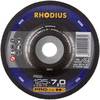 Rhodius 200253 RS2 Schruppscheibe gekröpft Durchmesser 180 mm Bohrungs-Ø 22.23 mm Stahl 1 St.