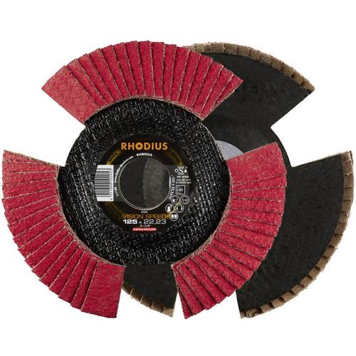 Rhodius 210652 VISION SPEED Fächerschleifscheibe Durchmesser 115 mm Bohrungs-Ø 22.23 mm Edelstahl 1 St.