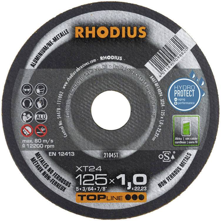 RHODIUS XT24 210451 Trennscheibe gerade 125 mm 22.23 mm 1 St.