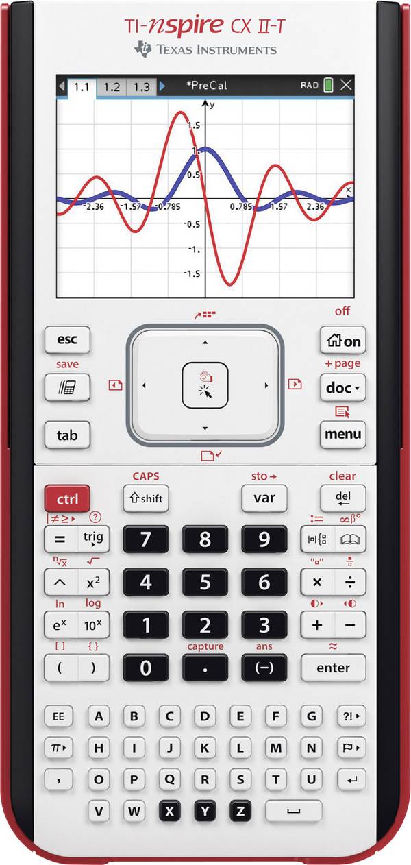 TI - Texas Instruments TI-Nspire CX II-T - Grafiktaschenrechner