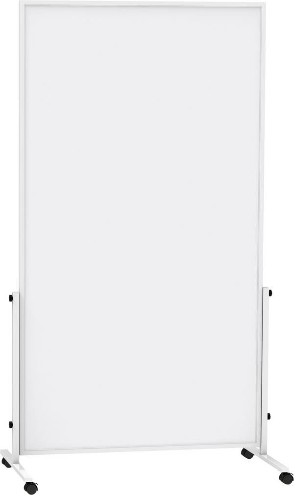 Maul Mobiles Whiteboard MAULsolid easy2move (B x H) 1000 mm x 1800 mm Weiß kunststoffbeschichtet Beide Seiten nutzbar, Inkl. Rollensatz