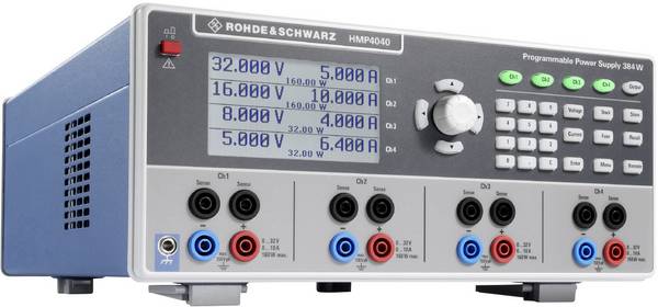 Rohde & Schwarz HMP4040 Labornetzgerät, einstellbar kalibriert (ISO) 32 V (max.) 10 A (max.) 384 W fernsteuerbar, programmierbar Anzahl Ausgänge 4 x