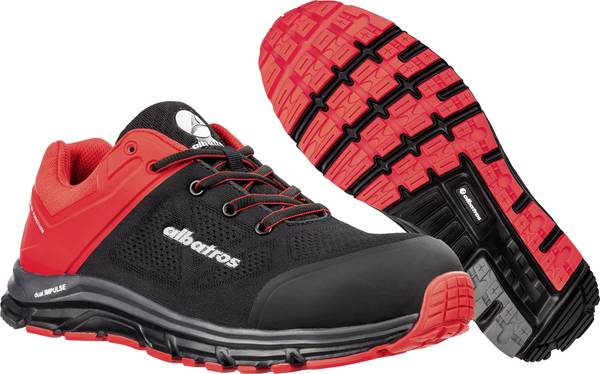 Albatros LIFT RED IMPULSE LOW 646600-44 ESD Sicherheitsschuh S1P Schuhgröße (EU): 44 Schwarz, Rot 1 St.