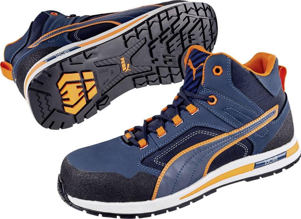 PUMA Crosstwist Mid 633140-46 Sicherheitsstiefel S3 Schuhgröße (EU): 46 Blau, Orange 1 St.