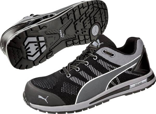 PUMA Elevate Knit Black Low 643160-46 ESD Sicherheitsschuh S1P Schuhgröße (EU): 46 Schwarz, Grau 1 St.