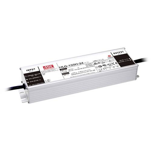 MEAN WELL HLG-150H-24AB LED-Treiber Konstantspannung 151.2 W 3.8 - 6.3 A 22 - 27 V/DC dimmbar, 3 in 1 Dimmer Funktion, e...
