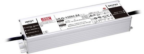 MEAN WELL HLG-150H-24AB LED-Treiber Konstantspannung 151.2 W 3.8 - 6.3 A 22 - 27 V/DC dimmbar, 3 in 1 Dimmer Funktion, einstellbar, PFC-Schaltkreis, Outdoor, Überlastschutz, Überspannung, Montage auf entflammbaren Oberflächen, Möbelzulassung 1 St.