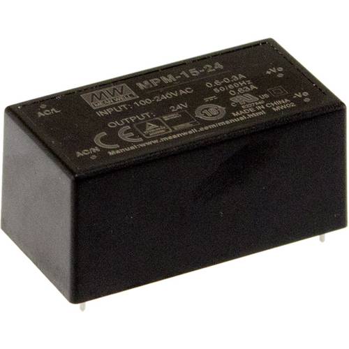 Thumbnail - MEAN WELL MPM-15-5 AC/DC-Printnetzteil 5 V/DC 3 A 15 W