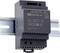'Industrienetzteil DDR-60L-24' auf Hutschiene montiert. Eingang: 18-75VDC, Ausgang: 24VDC, 2.5A. Graues Gehäuse mit Anschlüssen oben.