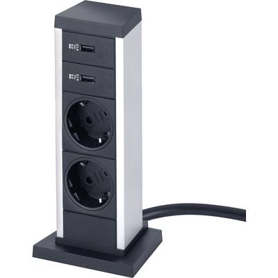 EVOline Up 2x Steckdose mit USB-Charger, vertikal-0