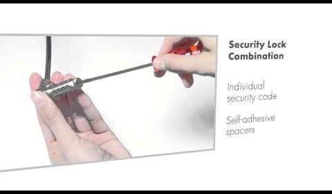 Dicota Laptop Schloss Zahlenschloss 2 m Security T-Lock Combination, Single (3 x 7 mm slot)-1