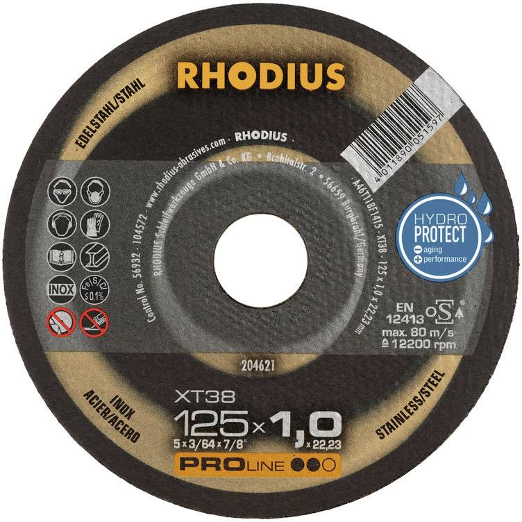 RHODIUS XT38 205701 Trennscheibe gerade 180 mm 22.23 mm 1 St.