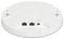 Weiße, runde Decken-WLAN-Einheit mit zwei Ethernet-Ports und einer Stromanschlussbuchse.