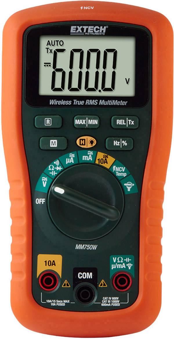 EXTECH MM750W Hand-Multimeter digital Datenlogger CAT III 1000 V, CAT IV 600 V Anzeige (Counts)