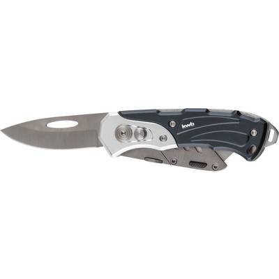 Klappmesser mit ergonomischem Griff und geschlossener Klinge, geeignet für Outdoor-Aktivitäten und Handwerksarbeiten.