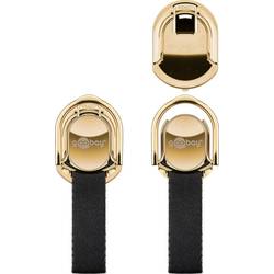 Stojan na mobilní telefon Goobay Finger Strap (gold/schwarz) N/A, černá/zlatá