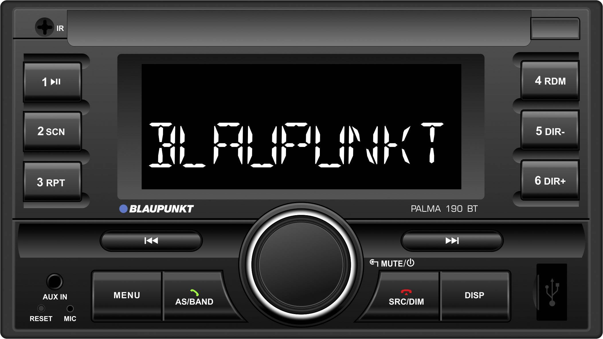 Blaupunkt PALMA 190 BT Doppel-DIN Autoradio Bluetooth ...