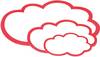 Moderationskarte Wolke 420x250mm 20St.